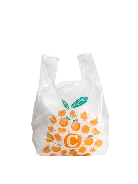 Τσάντα τυπωμένη - Νο: 60 "Πορτοκάλι"