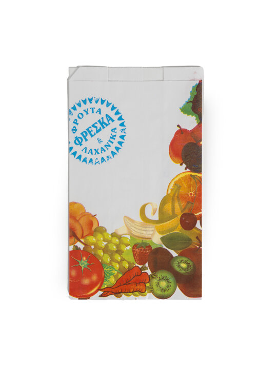 Χαρτοσακούλα Λευκή Τυπωμένη - χωρητικότητας 1kg 