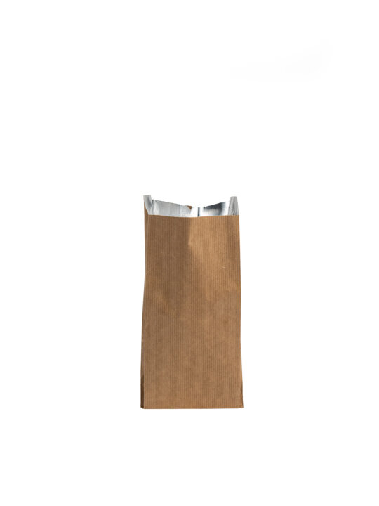 Χαρτοσακούλα Κράφτ Καφέ - με επένδυση αλουμινόχαρτου - χωρητικότητας 250gr